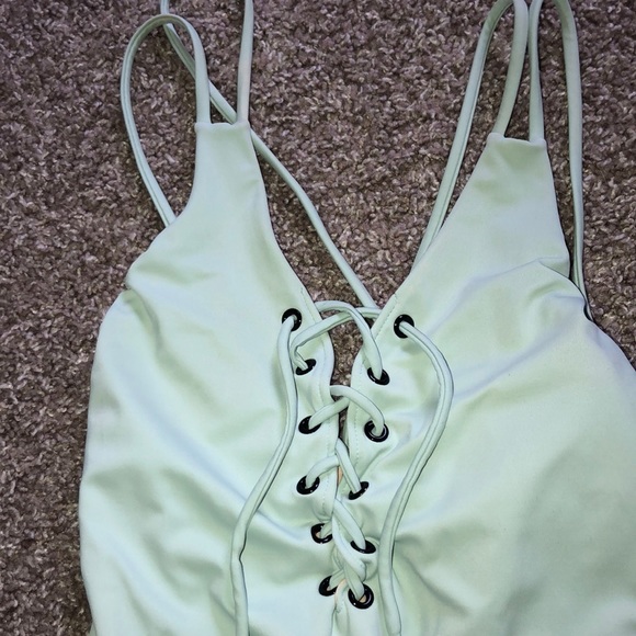 Pacsun Teal One Piece swim suit - Picture 3 of 4